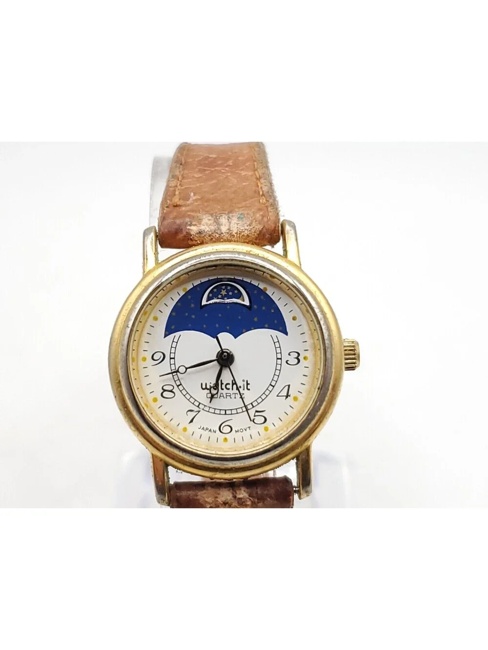 Watch It Quartz Watch New Battery Womens Gold Tone 24mm